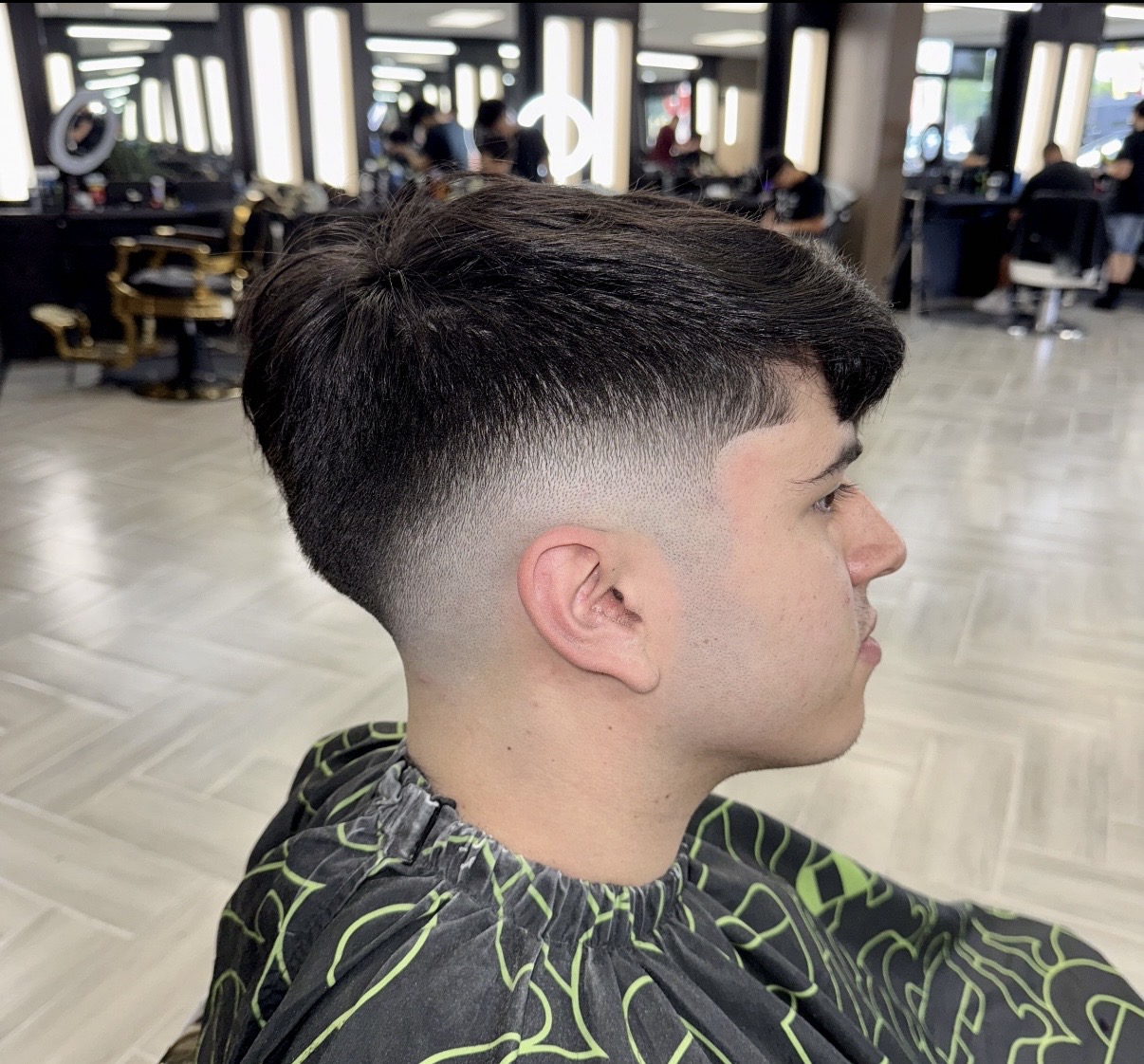 Skin fade haircut result