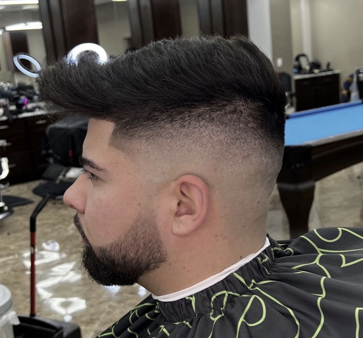Textured crop haircut with beard result